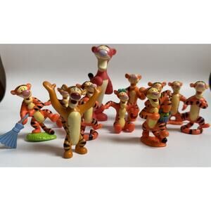 Grand Sales VTG Lot Of 11 Mix Disney Winnie the Pooh Tigrou Tigger Toys